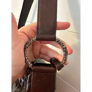 Brighton Patent Leather Croc Embossed Leather Purse